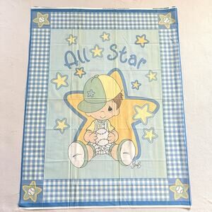 Precious Moments 2005 All Star Baseball 35x45 Quilt Wall Hanging Fabric Panel